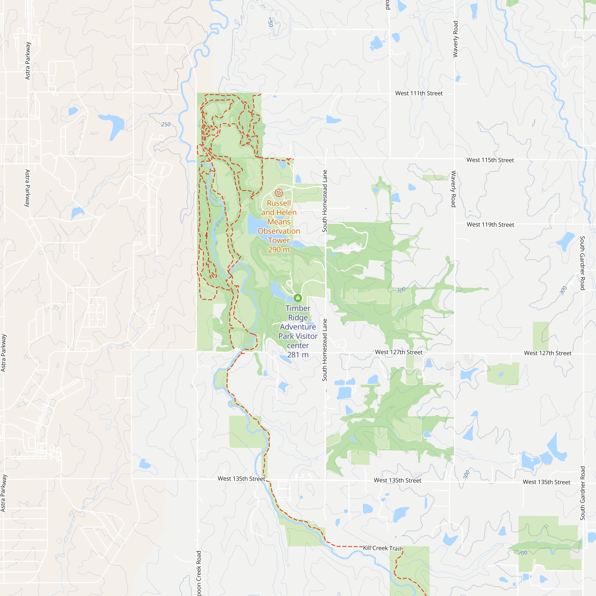 Timber Ridge Adventure Park Visitor center map