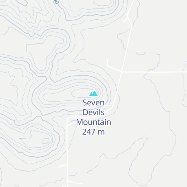 Map of Seven Devils Mountain