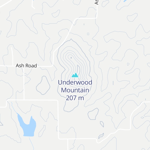Map of Underwood Mountain