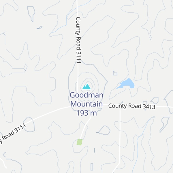 Map of Goodman Mountain