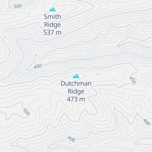 Map of Dutchman Ridge
