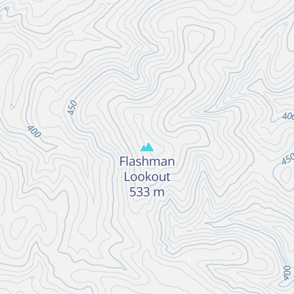 Map of Flashman Lookout