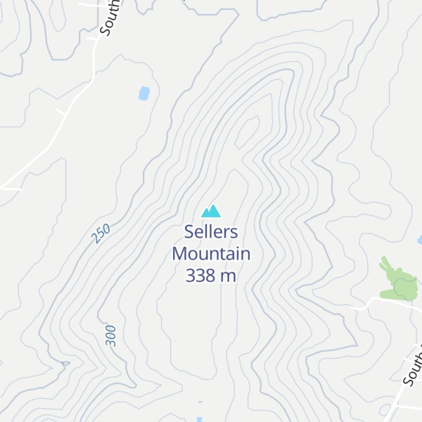 Map of Sellers Mountain