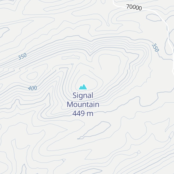Map of East Signal Peak