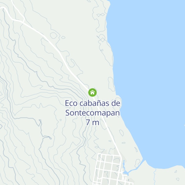Map of Eco cabañas de Sontecomapan