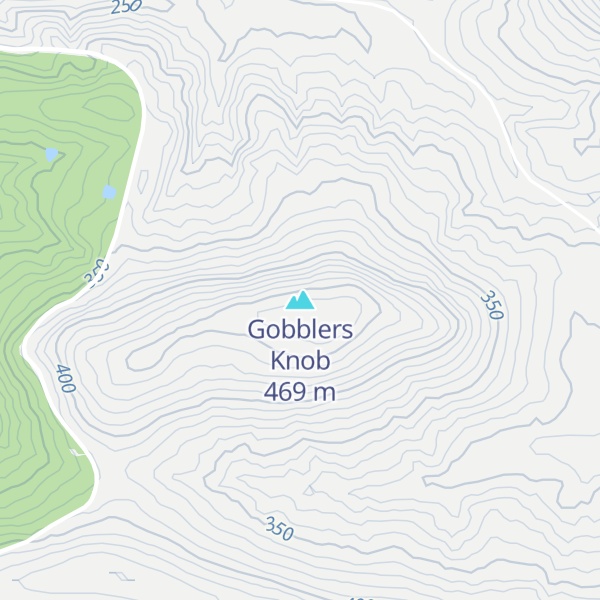 Map of Gobblers Knob