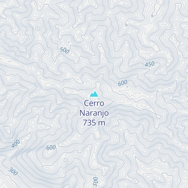 Map of Cerro Naranjo