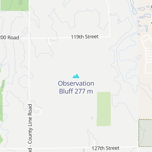 Map of Observation Bluff