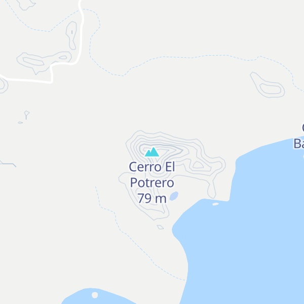 Map of Cerro El Potrero