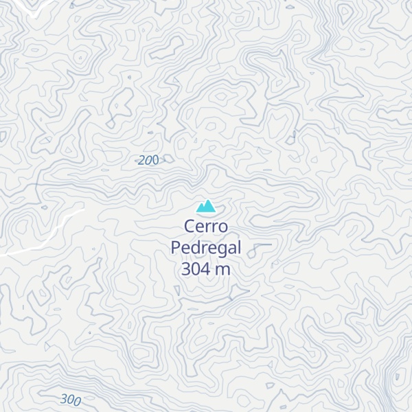 Map of Cerro Pedregal