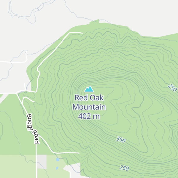 Map of Red Oak Mountain