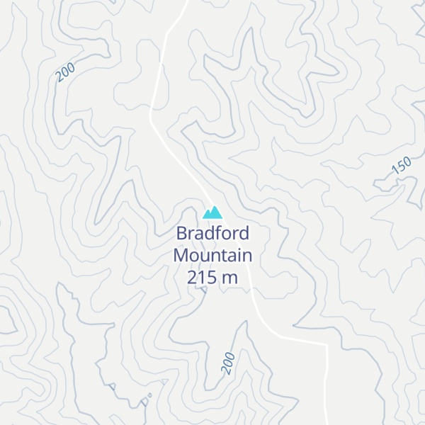 Map of Bradford Mountain