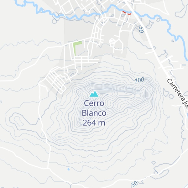 Map of Cerro Blanco