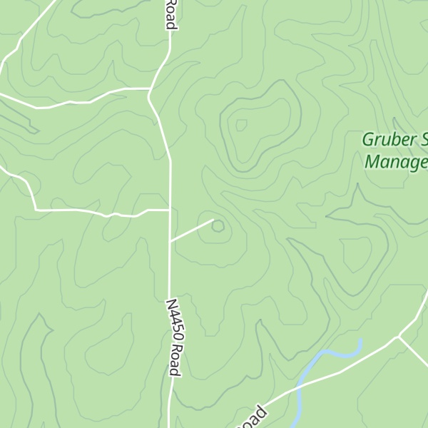 Map of Round Top Mountain