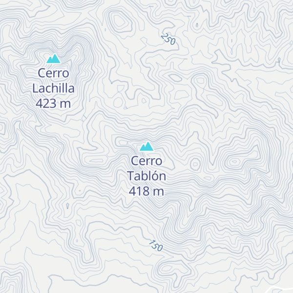Map of Cerro Tablón