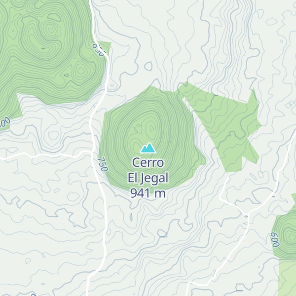 Map of Cerro El Jegal