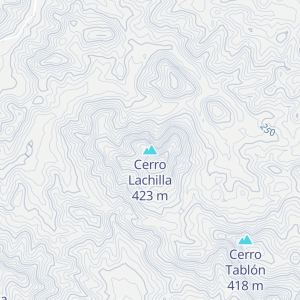 Map of Cerro Lachilla