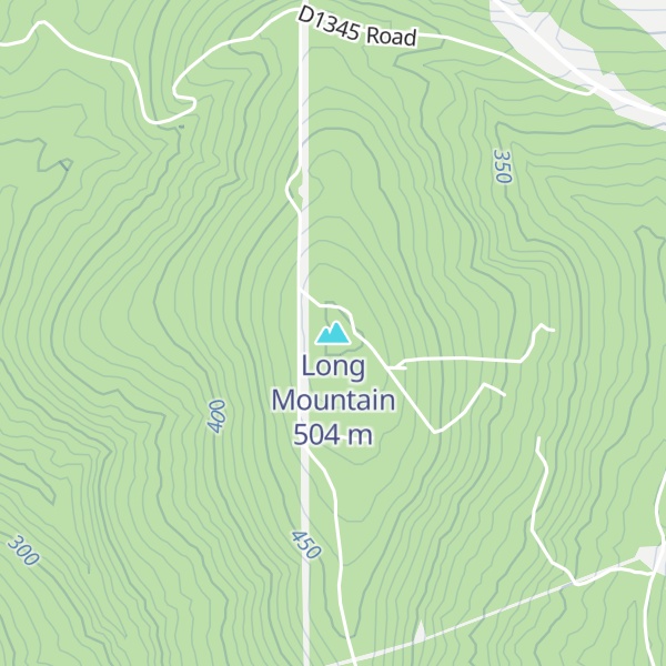 Map of Long Mountain