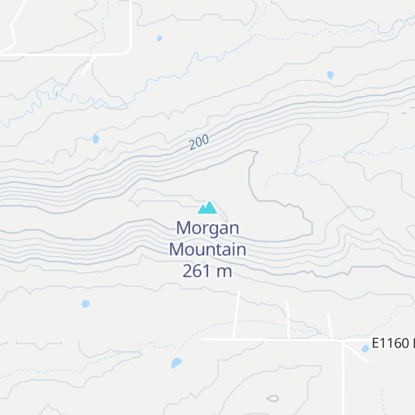 Map of Morgan Mountain