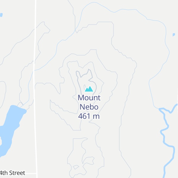 Map of Mount Nebo