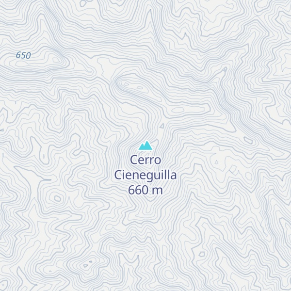 Map of Cerro Cieneguilla