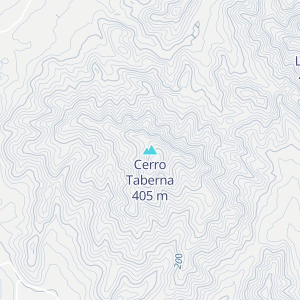 Map of Cerro Taberna