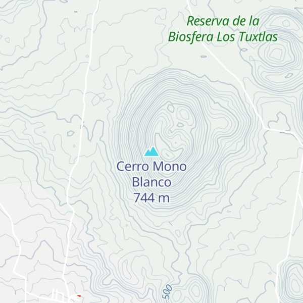Map of Cerro Mono Blanco