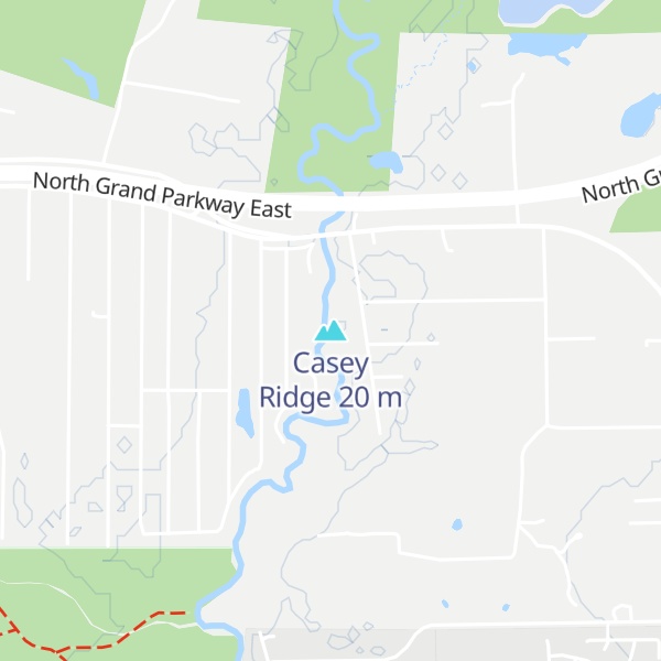 Map of Casey Ridge