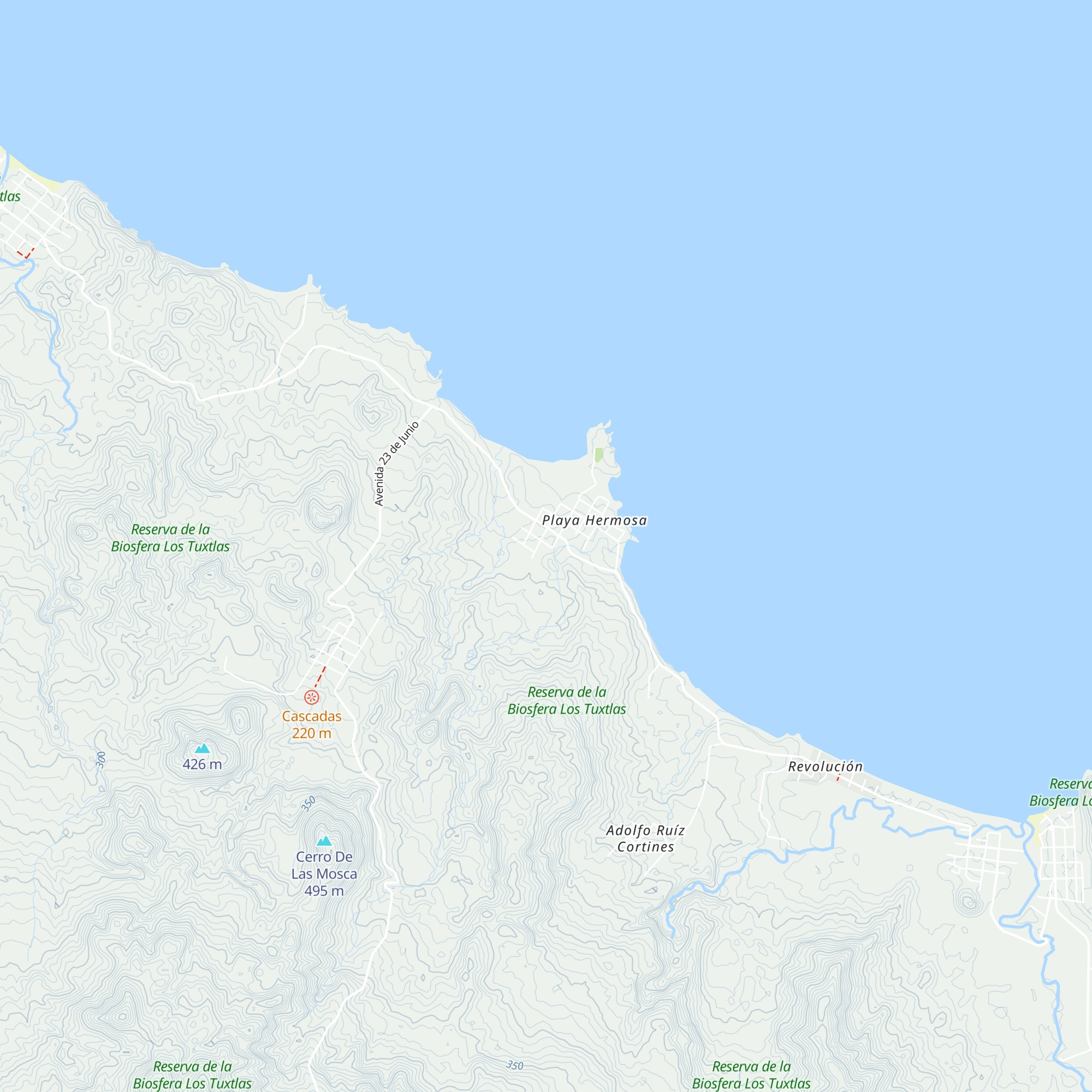 Cabañas de Playa Hermosa map
