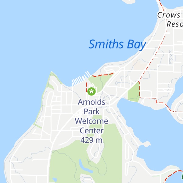 Map of Arnolds Park Welcome Center