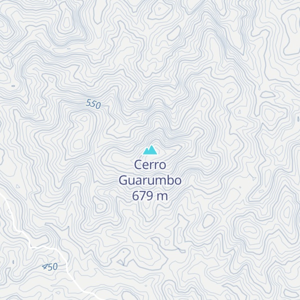 Map of Cerro Guarumbo