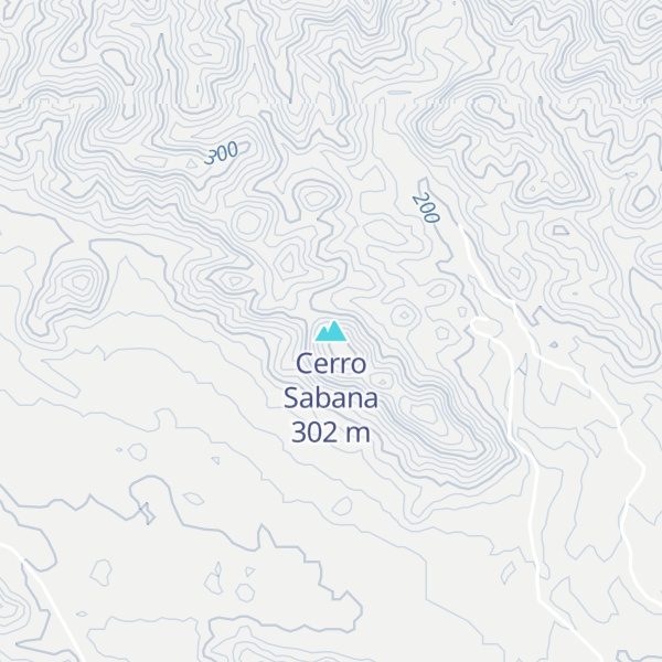 Map of Cerro Sabana