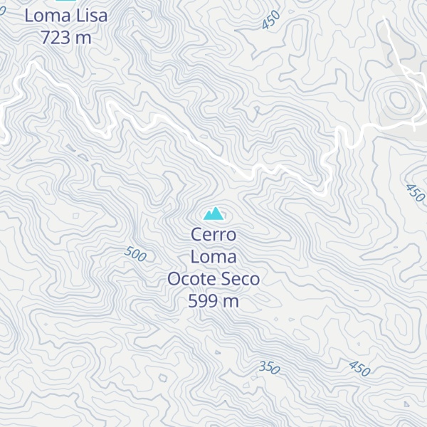 Map of Cerro Loma Ocote Seco