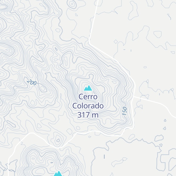 Map of Cerro Colorado