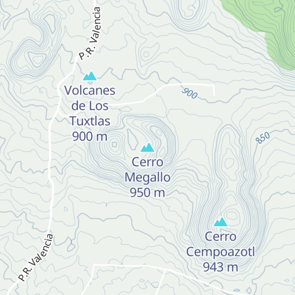 Map of Cerro Megallo