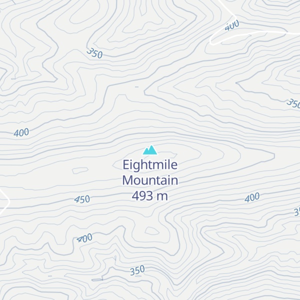 Map of Eightmile Mountain