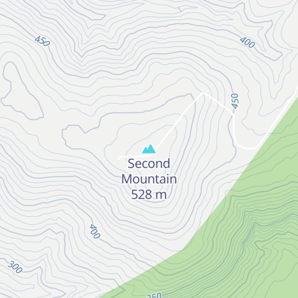 Map of Second Mountain