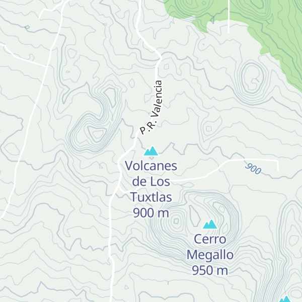 Map of Volcanes de Los Tuxtlas