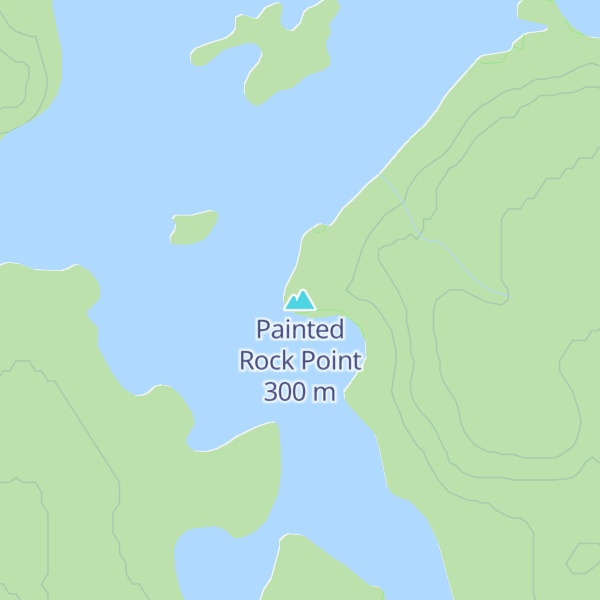 Map of Painted Rock Point