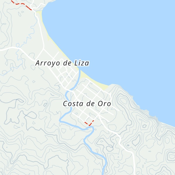 Map of Cabañas de Costa de Oro