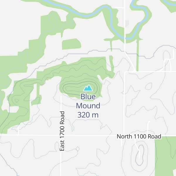 Map of Blue Mound