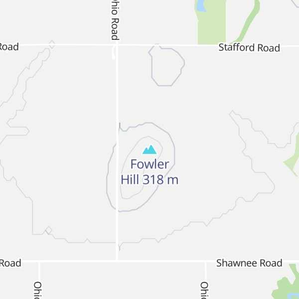 Map of Fowler Hill
