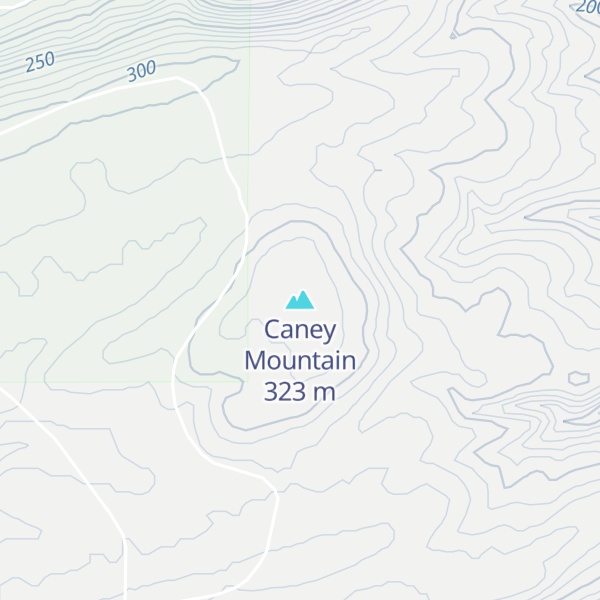 Map of Caney Mountain