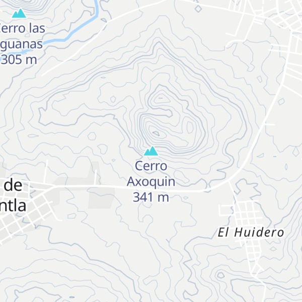 Map of Cerro Axoquin