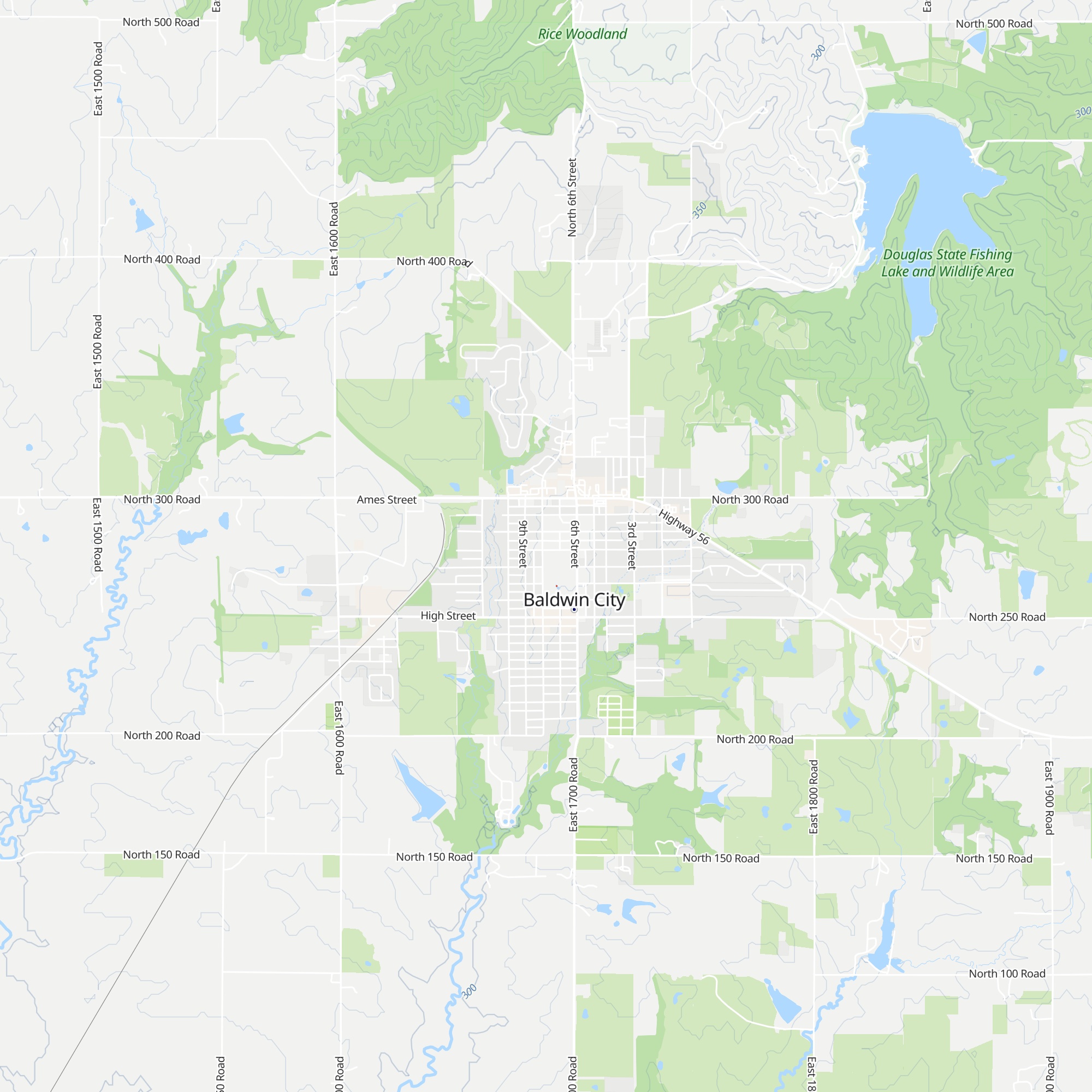 Baker University Visitor Center map