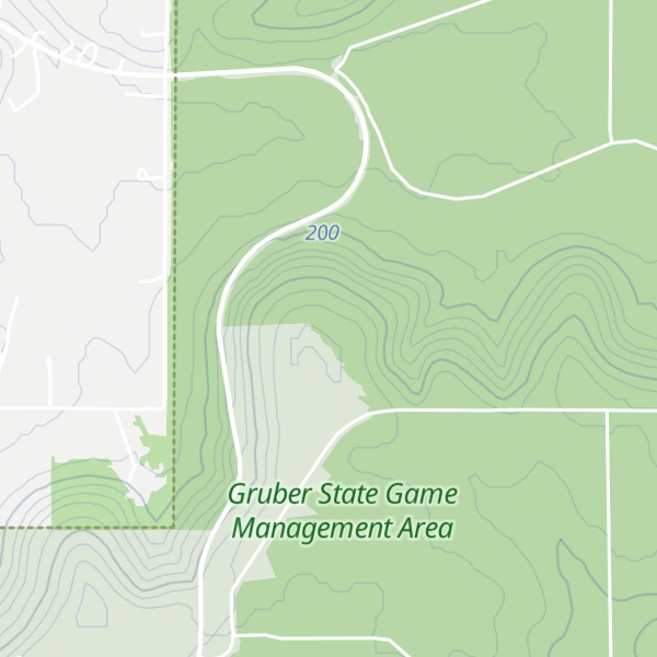Map of Braggs Mountain