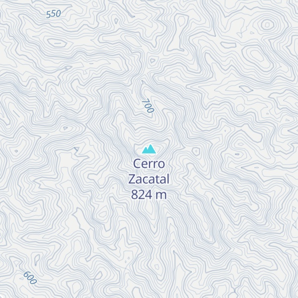 Map of Cerro Zacatal