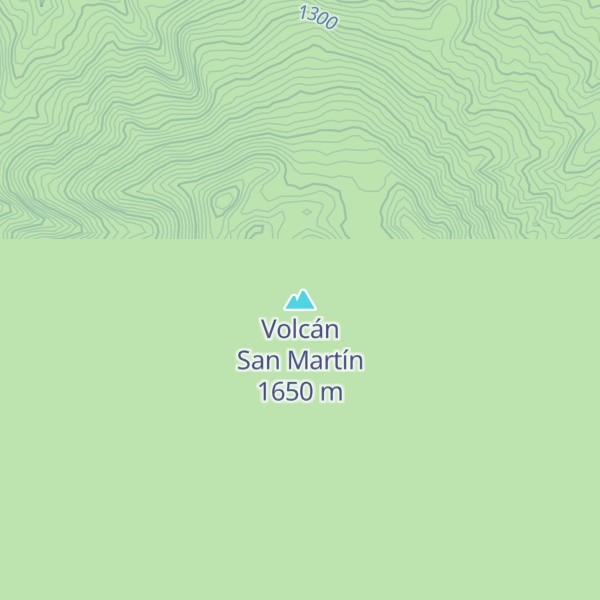 Map of Volcán San Martín