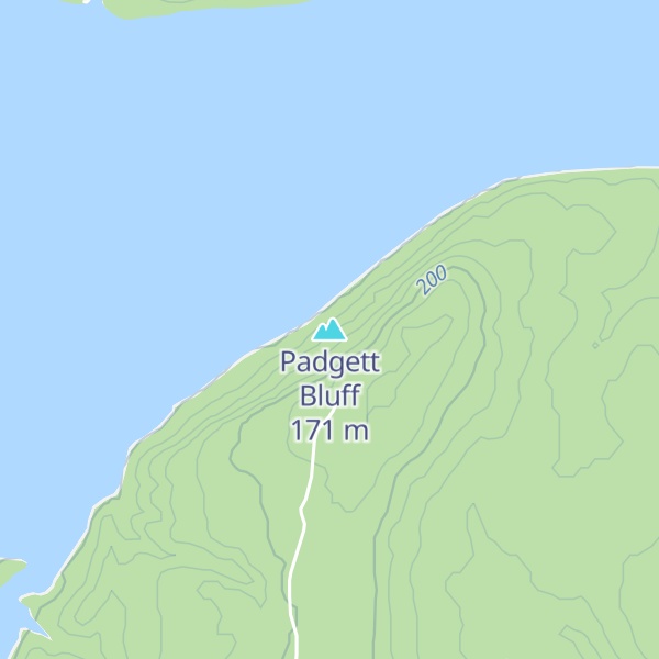 Map of Padgett Bluff