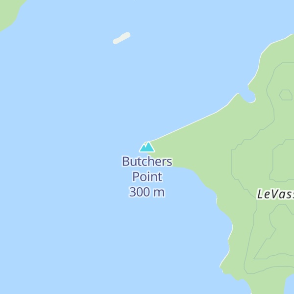 Map of Butchers Point